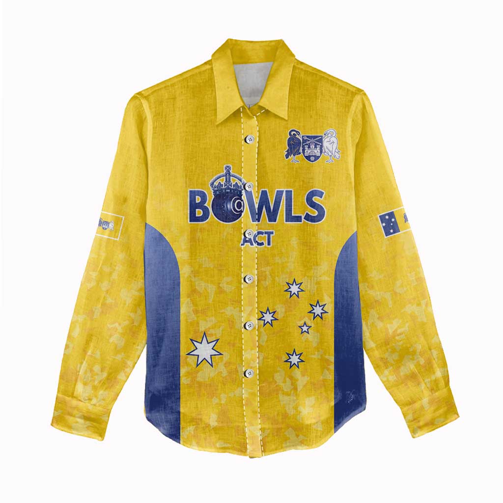 Australian ACT Lawn Bowls Custom Women Casual Shirt Aussie Minimalist Style - Aussie Hoodie