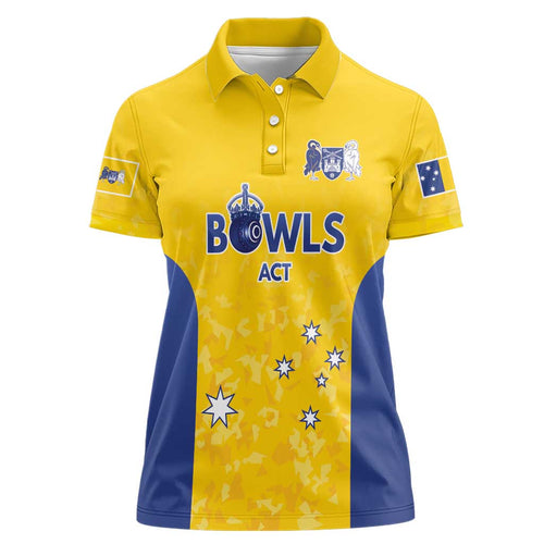 Australian ACT Lawn Bowls Custom Women Polo Shirt Aussie Minimalist Style - Aussie Hoodie