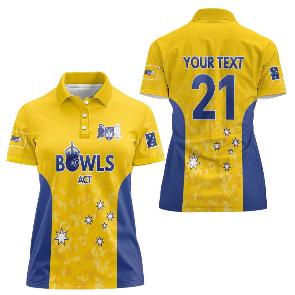Australian ACT Lawn Bowls Custom Women Polo Shirt Aussie Minimalist Style - Aussie Hoodie