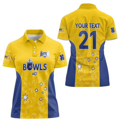 Australian ACT Lawn Bowls Custom Women Polo Shirt Aussie Minimalist Style - Aussie Hoodie