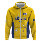 Australian ACT Lawn Bowls Custom Zip Hoodie Aussie Minimalist Style - Aussie Hoodie