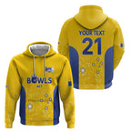 Australian ACT Lawn Bowls Custom Zip Hoodie Aussie Minimalist Style - Aussie Hoodie