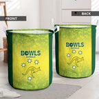 Australian Kangaroo Lawn Bowls Laundry Basket Aussie Minimalist Style - Aussie Hoodie