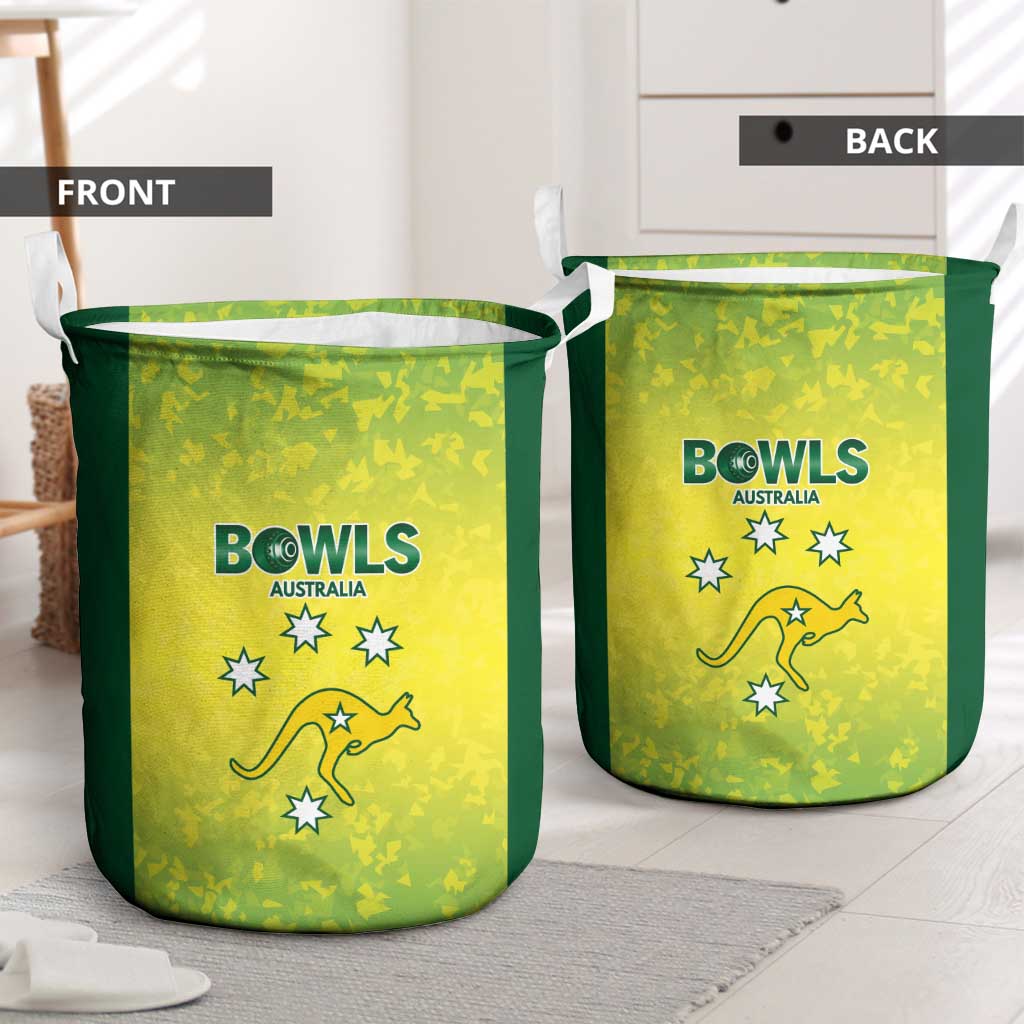 Australian Kangaroo Lawn Bowls Laundry Basket Aussie Minimalist Style - Aussie Hoodie
