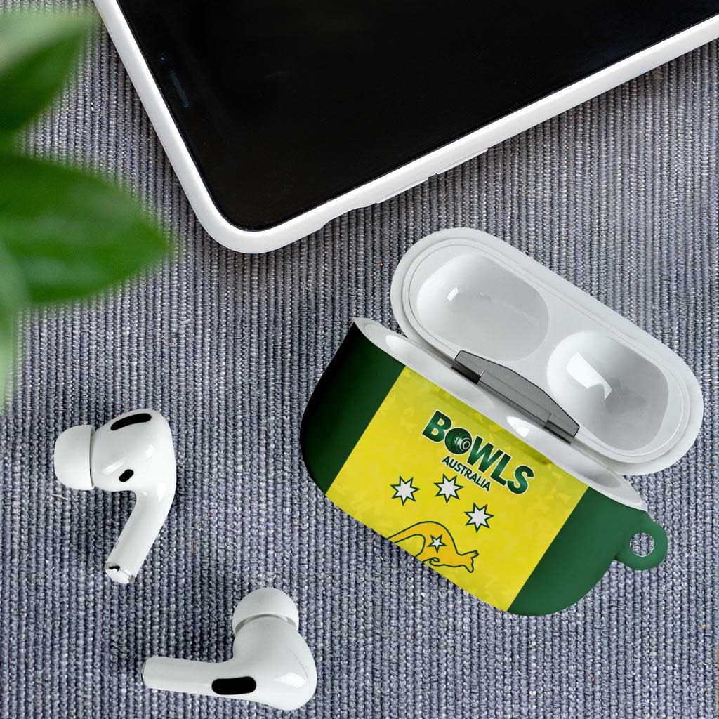 Australian Kangaroo Lawn Bowls AirPods Case Aussie Minimalist Style - Aussie Hoodie