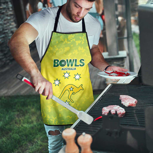 Australian Kangaroo Lawn Bowls Apron Aussie Minimalist Style - Aussie Hoodie