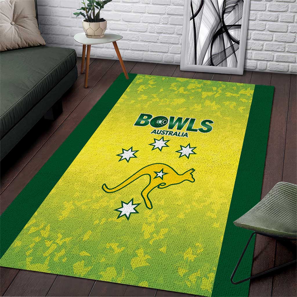 Australian Kangaroo Lawn Bowls Area Rug Aussie Minimalist Style - Aussie Hoodie