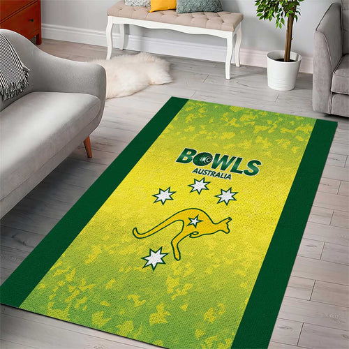 Australian Kangaroo Lawn Bowls Area Rug Aussie Minimalist Style - Aussie Hoodie