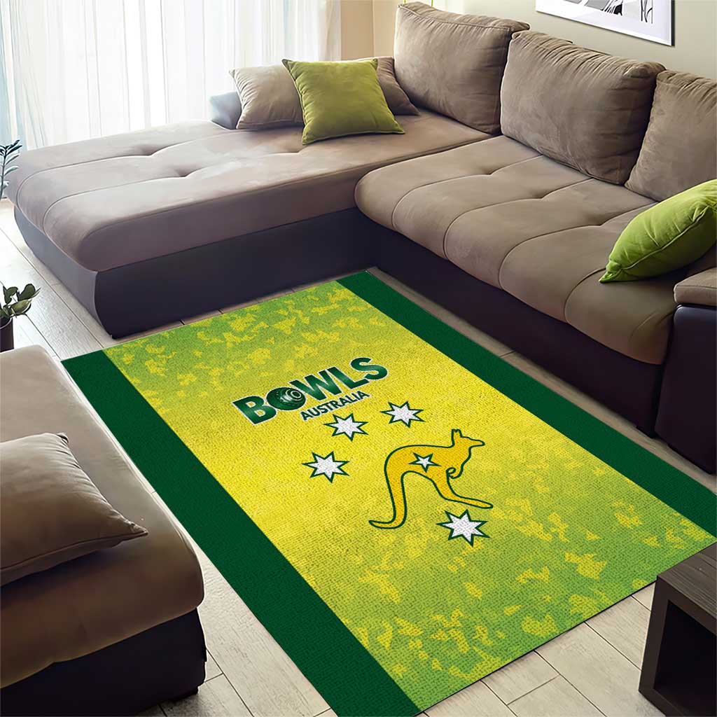 Australian Kangaroo Lawn Bowls Area Rug Aussie Minimalist Style - Aussie Hoodie