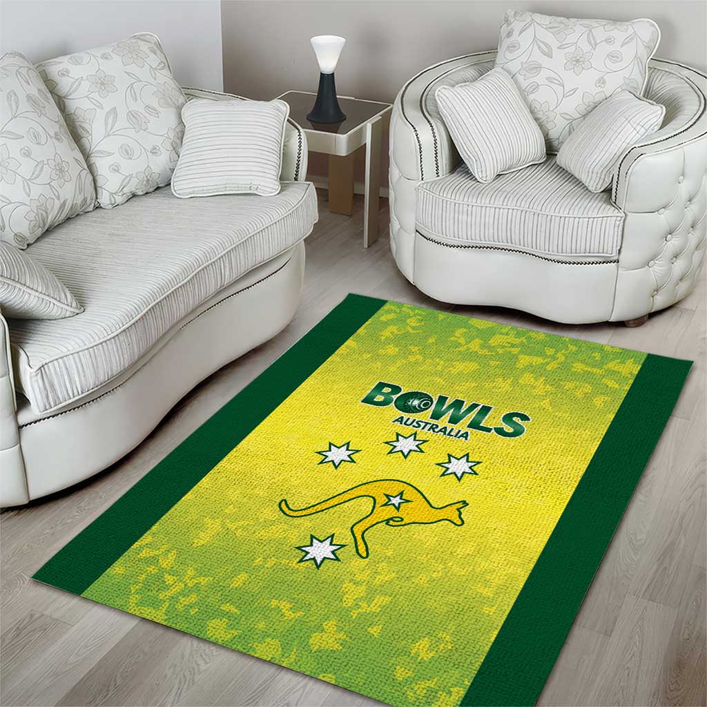 Australian Kangaroo Lawn Bowls Area Rug Aussie Minimalist Style - Aussie Hoodie
