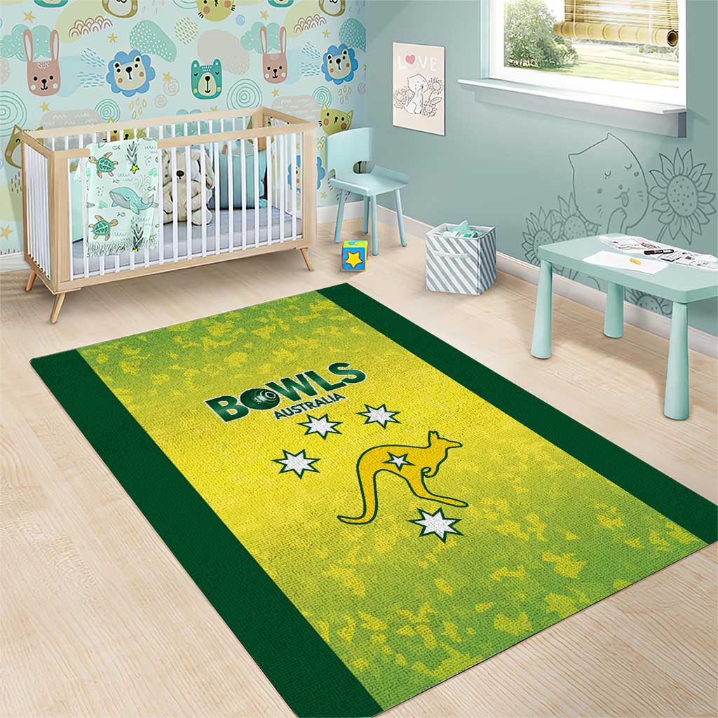 Australian Kangaroo Lawn Bowls Area Rug Aussie Minimalist Style - Aussie Hoodie