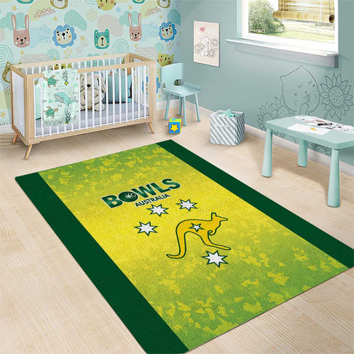 Australian Kangaroo Lawn Bowls Area Rug Aussie Minimalist Style - Aussie Hoodie