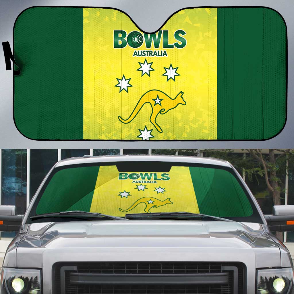 Australian Kangaroo Lawn Bowls Auto Sun Shade Aussie Minimalist Style - Aussie Hoodie