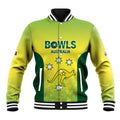 Australian Kangaroo Lawn Bowls Custom Baseball Jacket Aussie Minimalist Style - Aussie Hoodie