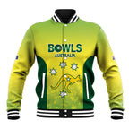 Australian Kangaroo Lawn Bowls Custom Baseball Jacket Aussie Minimalist Style - Aussie Hoodie