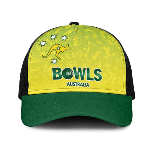 Australian Kangaroo Lawn Bowls Baseball Net Cap Aussie Minimalist Style - Aussie Hoodie