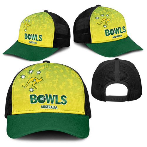 Australian Kangaroo Lawn Bowls Baseball Net Cap Aussie Minimalist Style - Aussie Hoodie