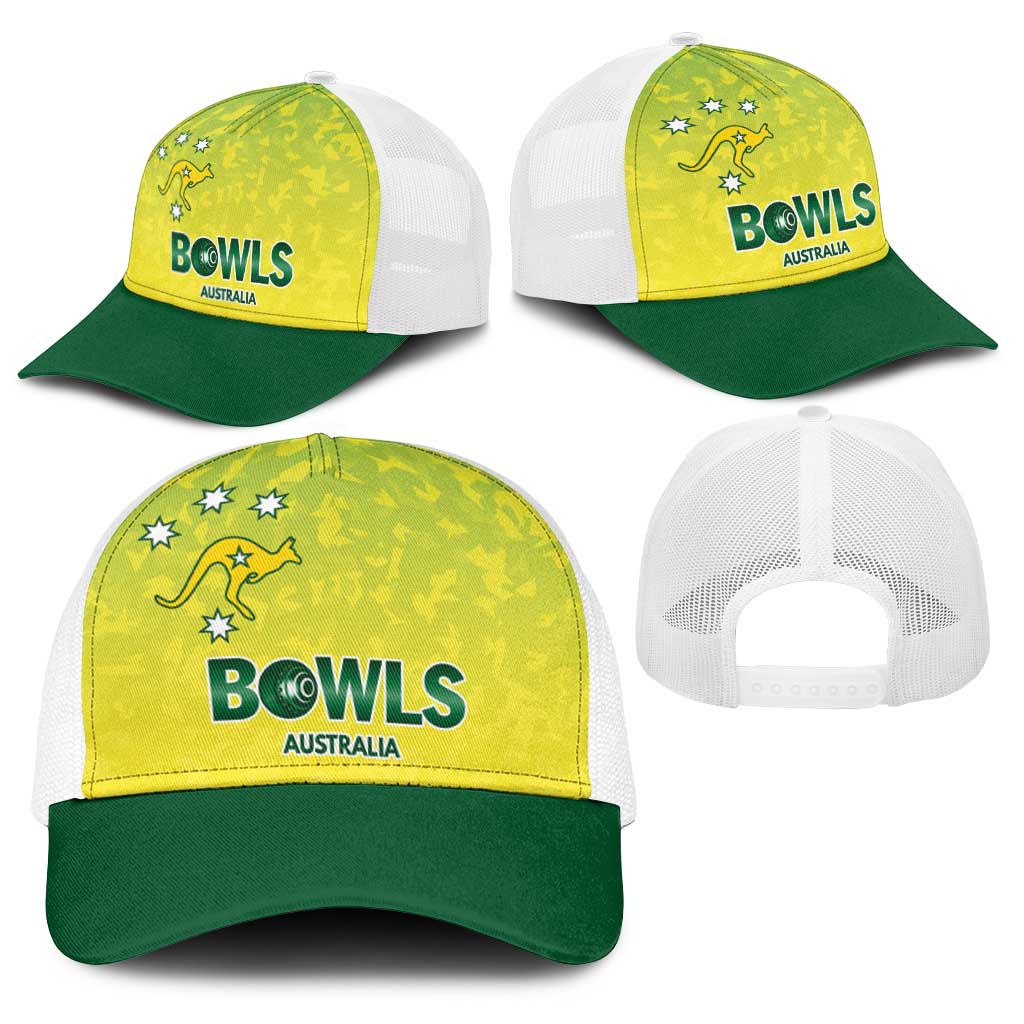 Australian Kangaroo Lawn Bowls Baseball Net Cap Aussie Minimalist Style - Aussie Hoodie