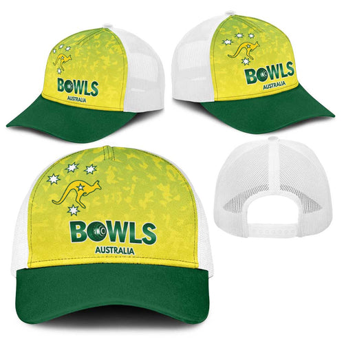 Australian Kangaroo Lawn Bowls Baseball Net Cap Aussie Minimalist Style - Aussie Hoodie
