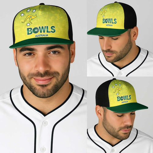 Australian Kangaroo Lawn Bowls Baseball Net Cap Aussie Minimalist Style - Aussie Hoodie