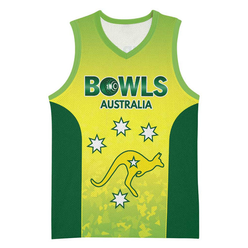 Australian Kangaroo Lawn Bowls Custom Basketball Jersey Aussie Minimalist Style - Aussie Hoodie