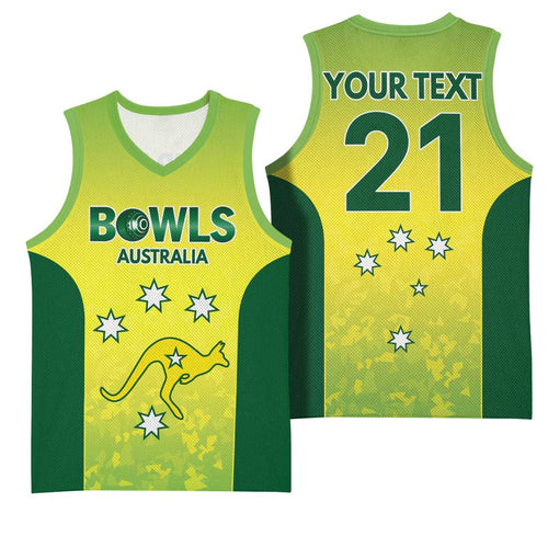Australian Kangaroo Lawn Bowls Custom Basketball Jersey Aussie Minimalist Style - Aussie Hoodie