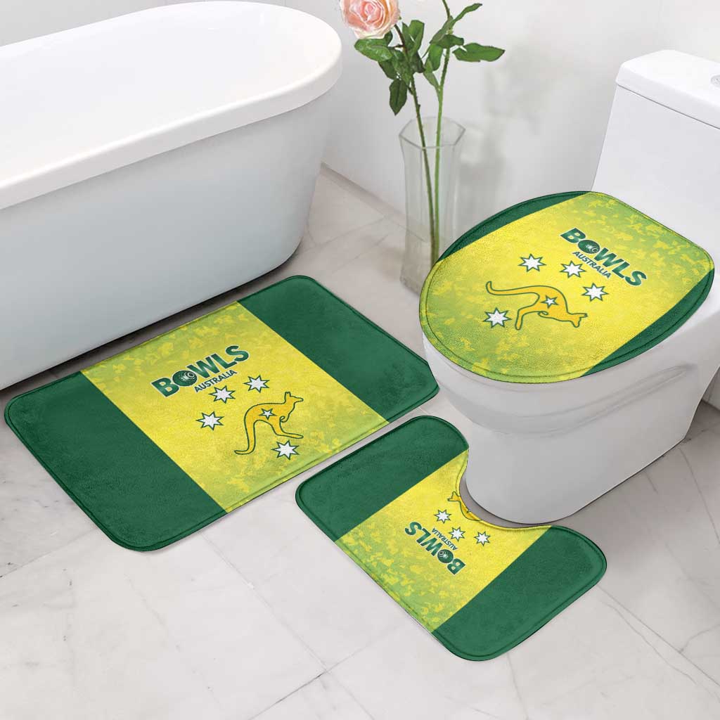 Australian Kangaroo Lawn Bowls Bathroom Set Aussie Minimalist Style - Aussie Hoodie