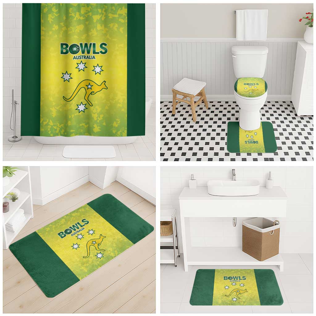 Australian Kangaroo Lawn Bowls Bathroom Set Aussie Minimalist Style - Aussie Hoodie