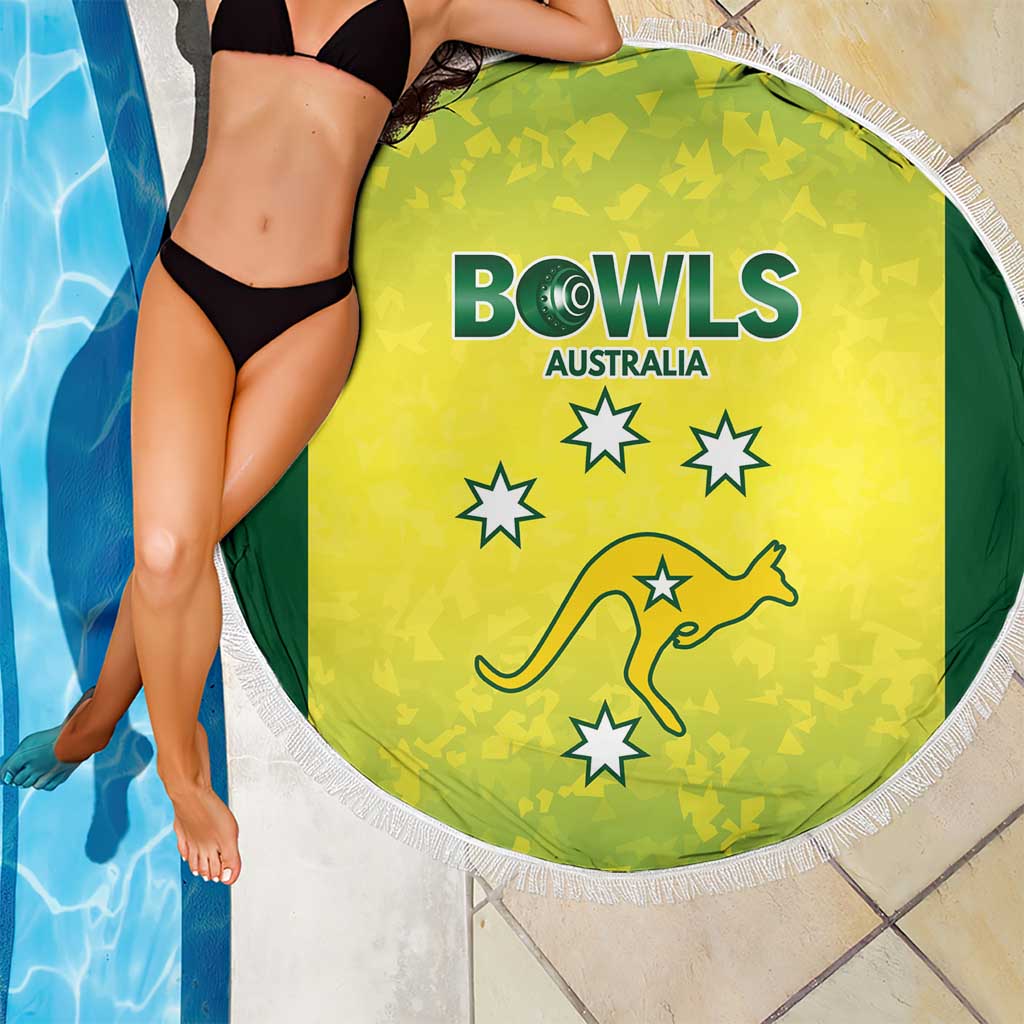Australian Kangaroo Lawn Bowls Beach Blanket Aussie Minimalist Style - Aussie Hoodie
