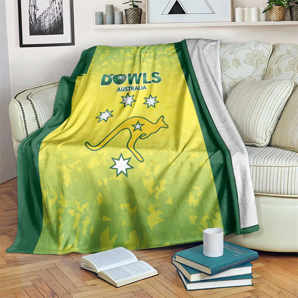 Australian Kangaroo Lawn Bowls Blanket Aussie Minimalist Style - Aussie Hoodie