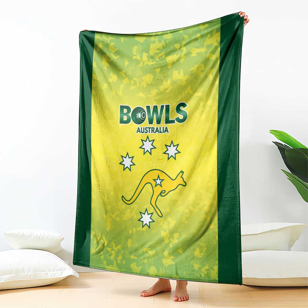 Australian Kangaroo Lawn Bowls Blanket Aussie Minimalist Style - Aussie Hoodie