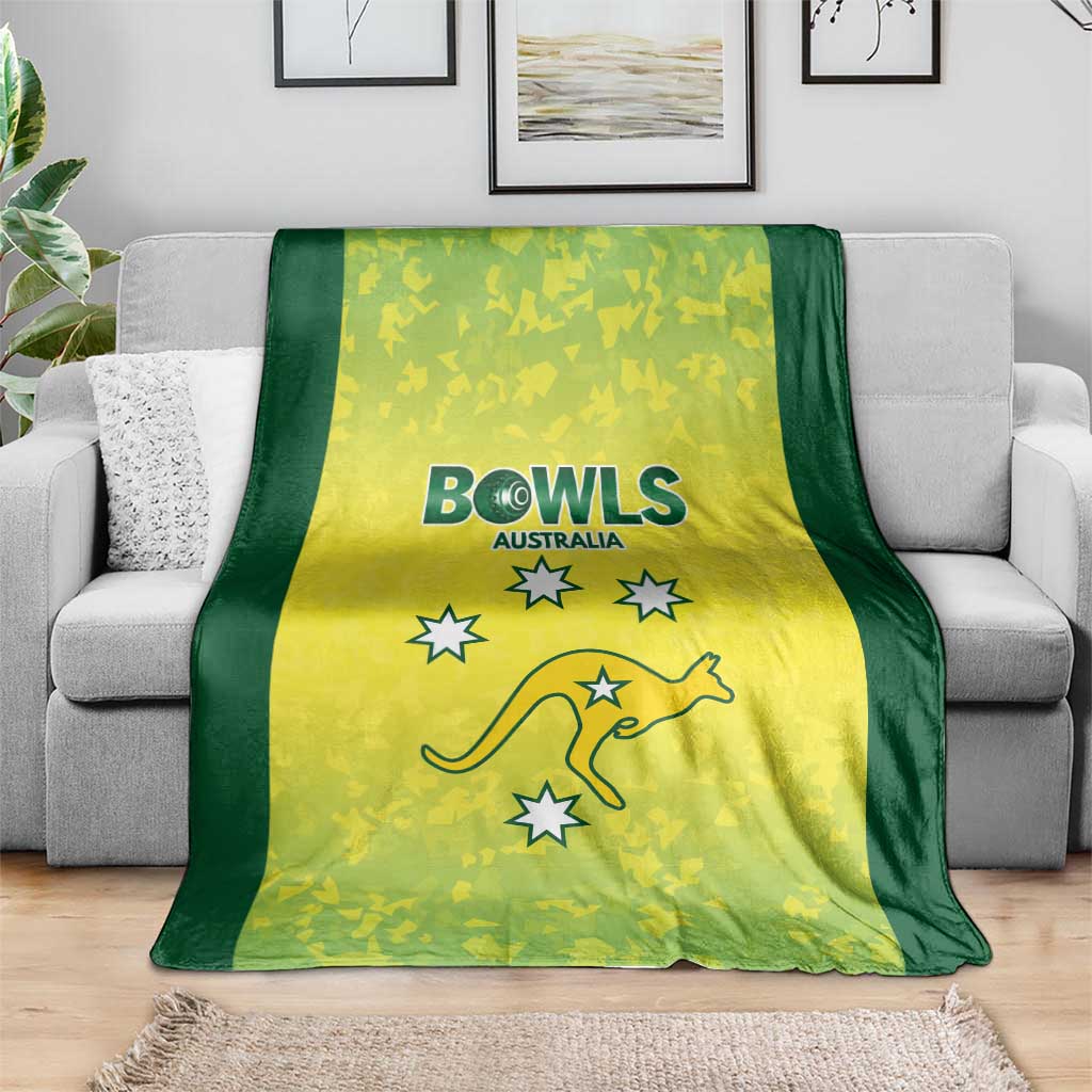 Australian Kangaroo Lawn Bowls Blanket Aussie Minimalist Style - Aussie Hoodie