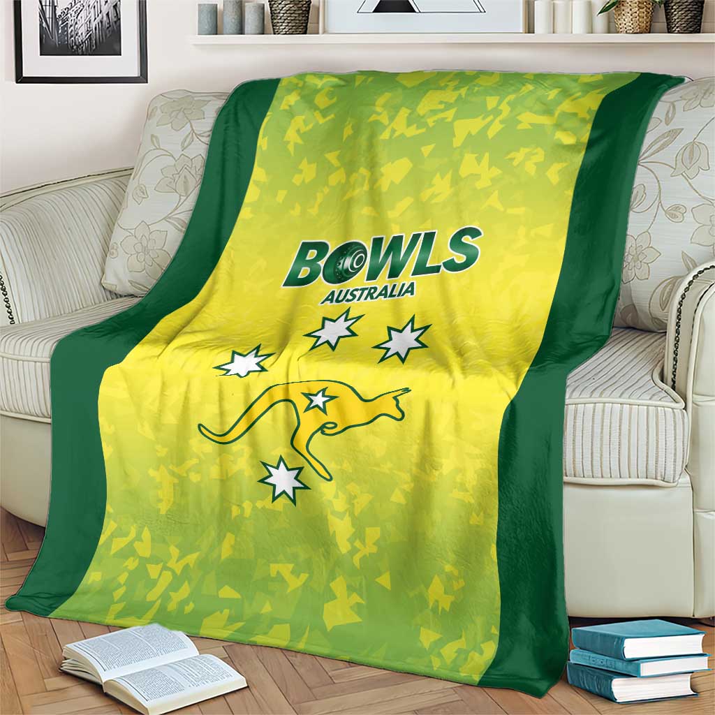 Australian Kangaroo Lawn Bowls Blanket Aussie Minimalist Style - Aussie Hoodie