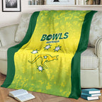 Australian Kangaroo Lawn Bowls Blanket Aussie Minimalist Style - Aussie Hoodie