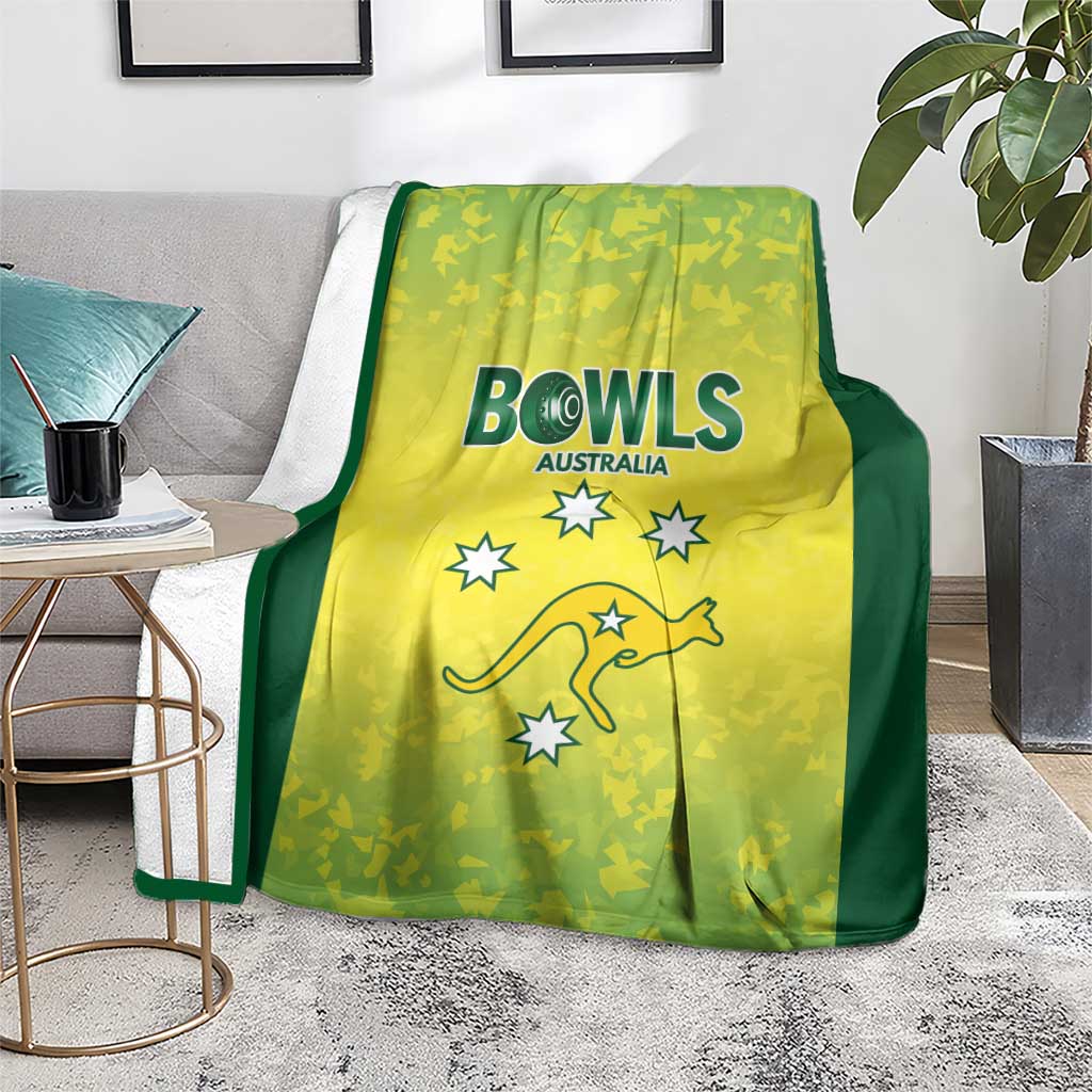 Australian Kangaroo Lawn Bowls Blanket Aussie Minimalist Style - Aussie Hoodie
