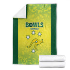Australian Kangaroo Lawn Bowls Blanket Aussie Minimalist Style - Aussie Hoodie