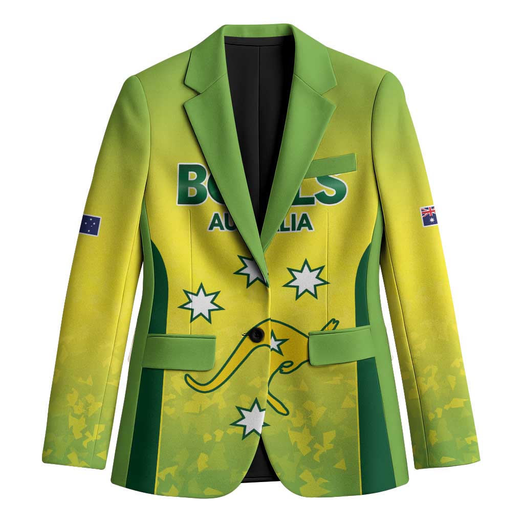 Australian Kangaroo Lawn Bowls Custom Blazer Aussie Minimalist Style - Aussie Hoodie