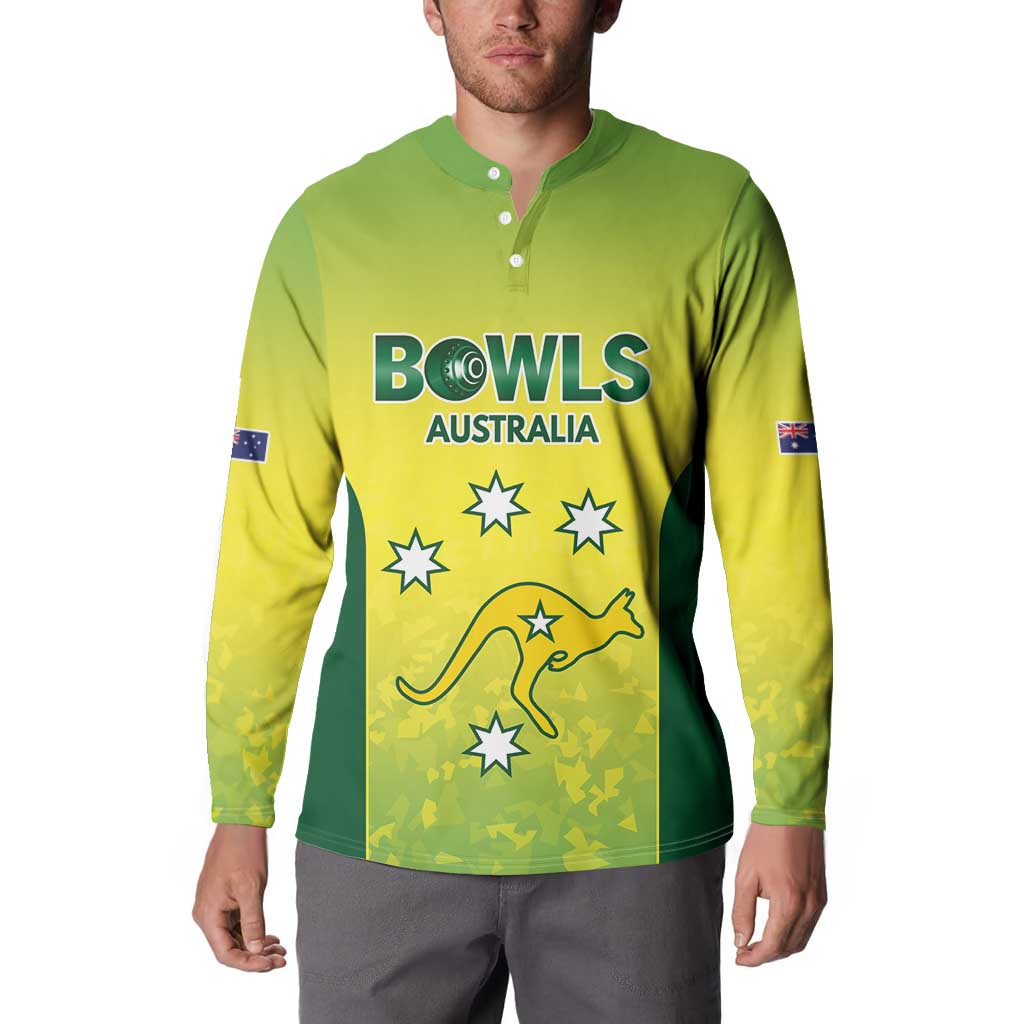 Australian Kangaroo Lawn Bowls Custom Button Sweatshirt Aussie Minimalist Style - Aussie Hoodie