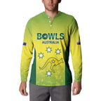 Australian Kangaroo Lawn Bowls Custom Button Sweatshirt Aussie Minimalist Style - Aussie Hoodie