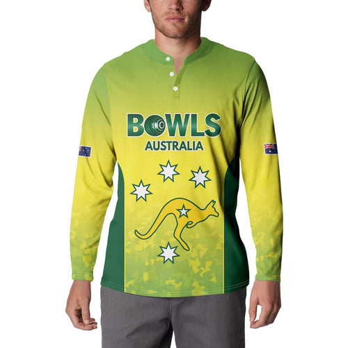 Australian Kangaroo Lawn Bowls Custom Button Sweatshirt Aussie Minimalist Style - Aussie Hoodie