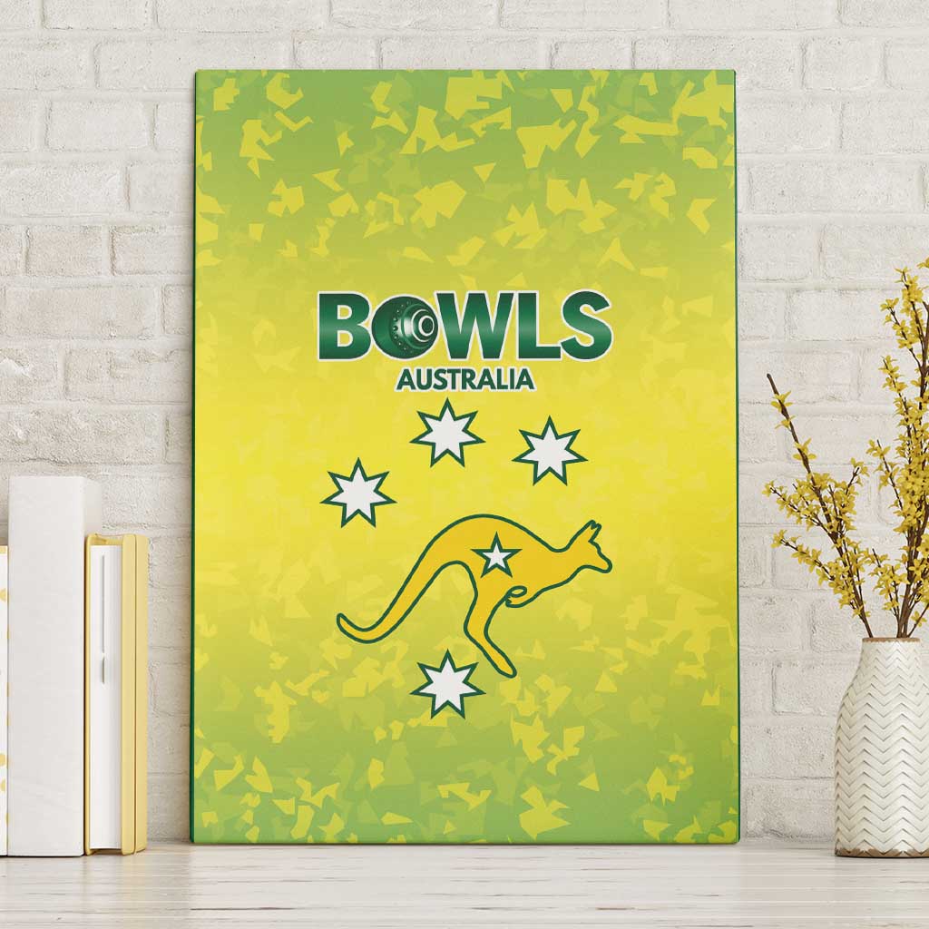 Australian Kangaroo Lawn Bowls Canvas Wall Art Aussie Minimalist Style - Aussie Hoodie