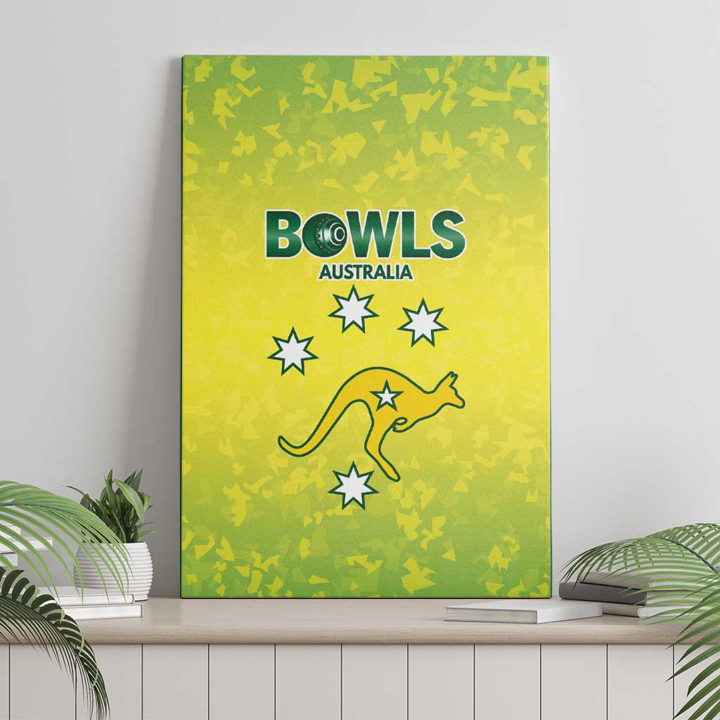 Australian Kangaroo Lawn Bowls Canvas Wall Art Aussie Minimalist Style - Aussie Hoodie
