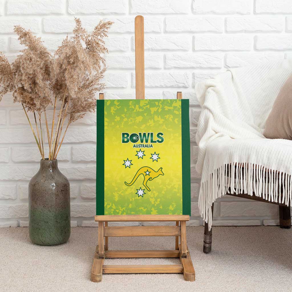 Australian Kangaroo Lawn Bowls Canvas Wall Art Aussie Minimalist Style - Aussie Hoodie