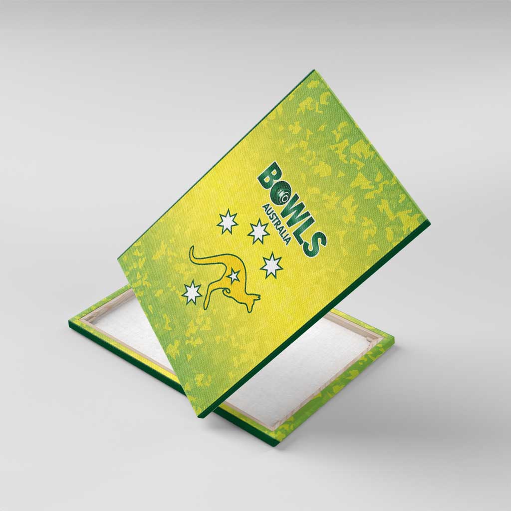 Australian Kangaroo Lawn Bowls Canvas Wall Art Aussie Minimalist Style - Aussie Hoodie