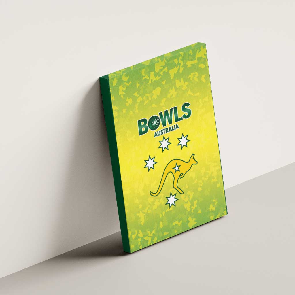 Australian Kangaroo Lawn Bowls Canvas Wall Art Aussie Minimalist Style - Aussie Hoodie