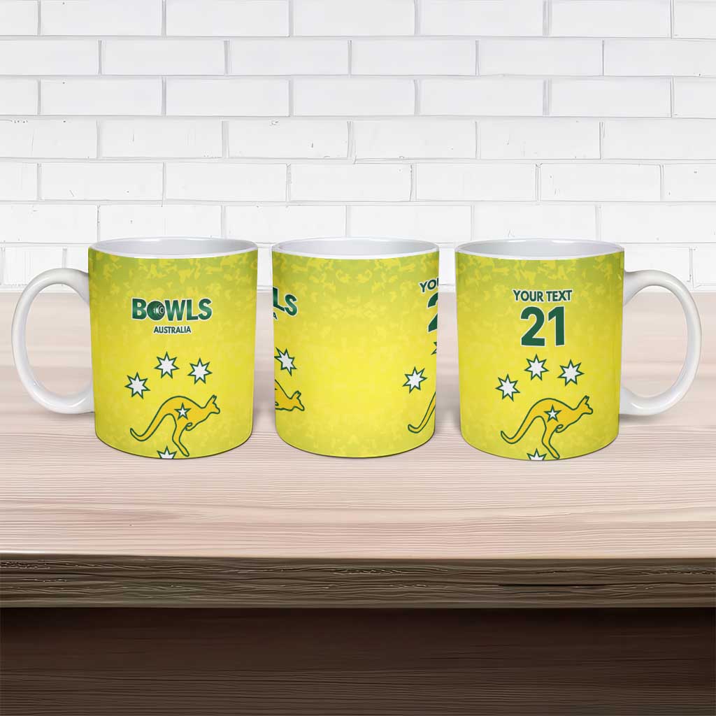 Australian Kangaroo Lawn Bowls Custom Ceramic Mug Aussie Minimalist Style - Aussie Hoodie