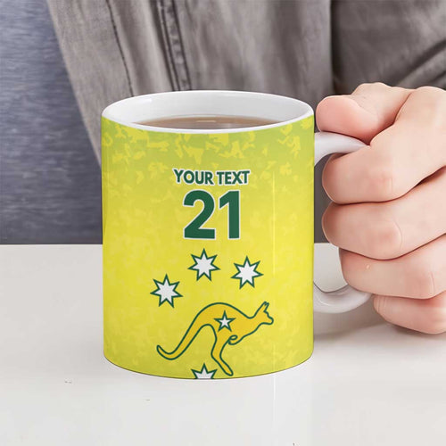 Australian Kangaroo Lawn Bowls Custom Ceramic Mug Aussie Minimalist Style - Aussie Hoodie