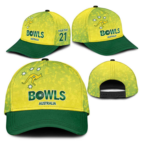 Australian Kangaroo Lawn Bowls Custom Classic Cap Aussie Minimalist Style - Aussie Hoodie