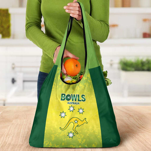 Australian Kangaroo Lawn Bowls Grocery Bag Aussie Minimalist Style - Aussie Hoodie
