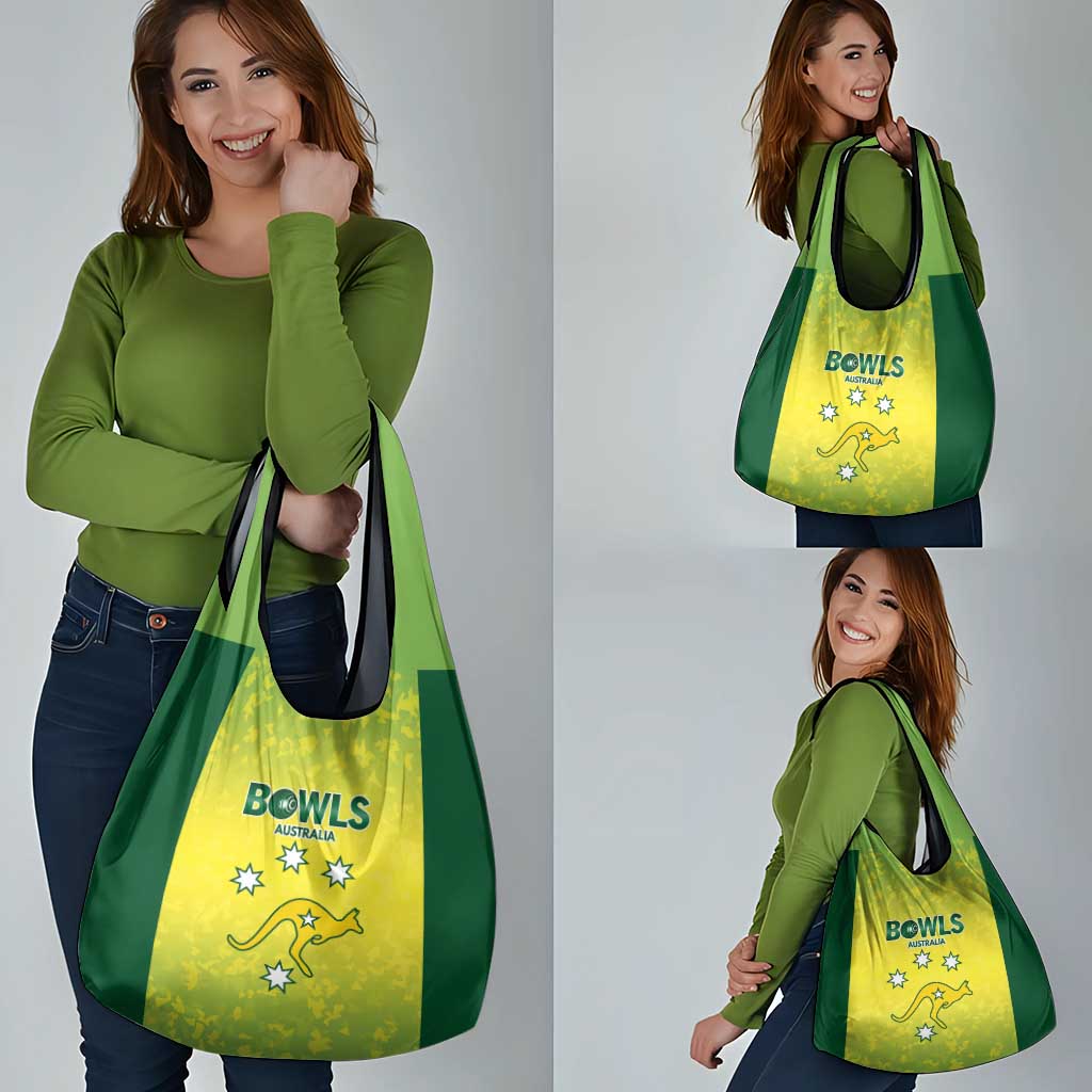 Australian Kangaroo Lawn Bowls Grocery Bag Aussie Minimalist Style - Aussie Hoodie